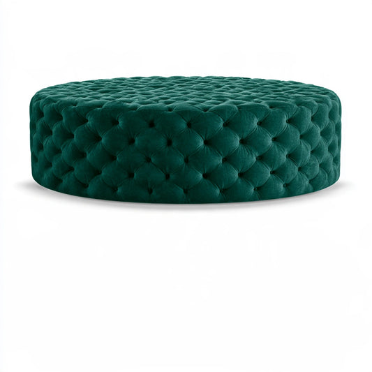 Gestoffeerde poef, kleur donkergroen